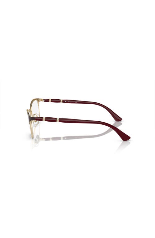 Vogue Eyewear 52mm Cat Eye Optical Glasses In Red