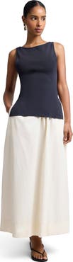 Onia Boatneck Mix Media Dress