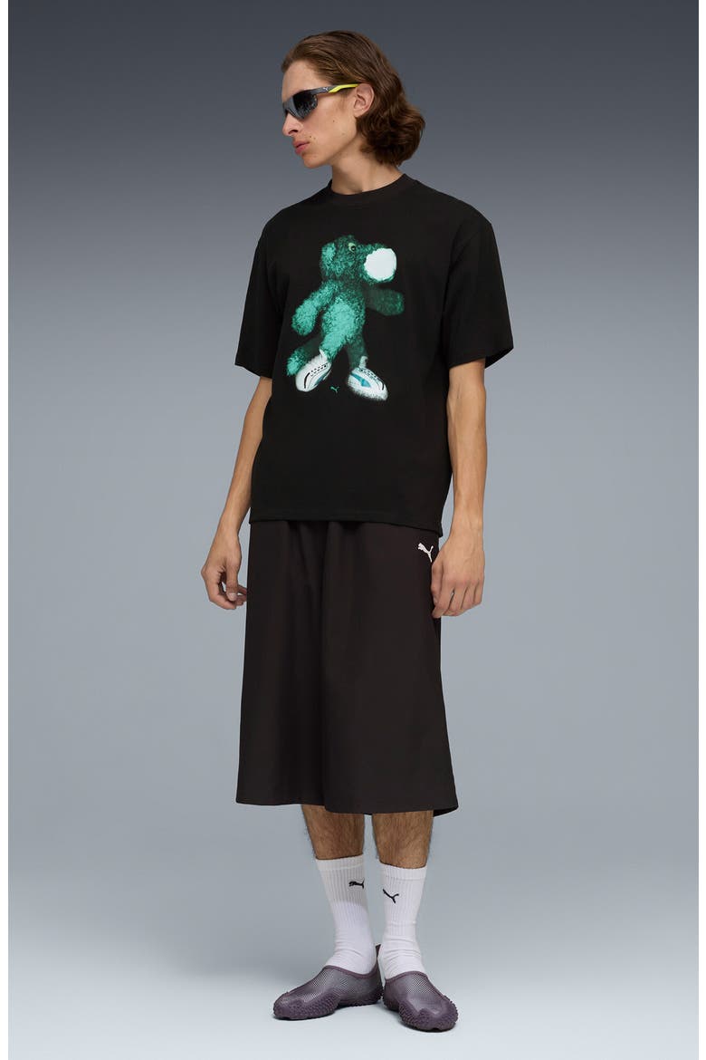 Mascot Cotton Graphic T-Shirt, Alternate, color, PUMA BLACK