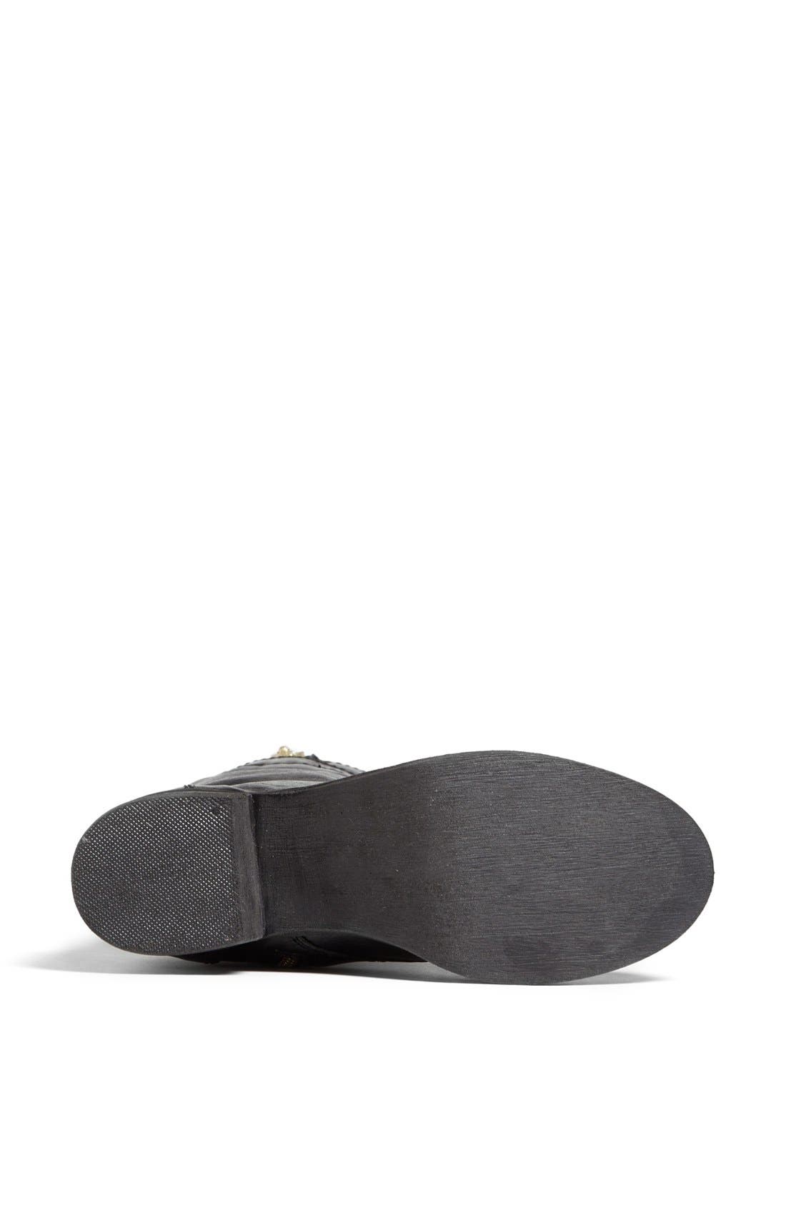 'Leader' Boot, Alternate, color, BLACK LEATHER