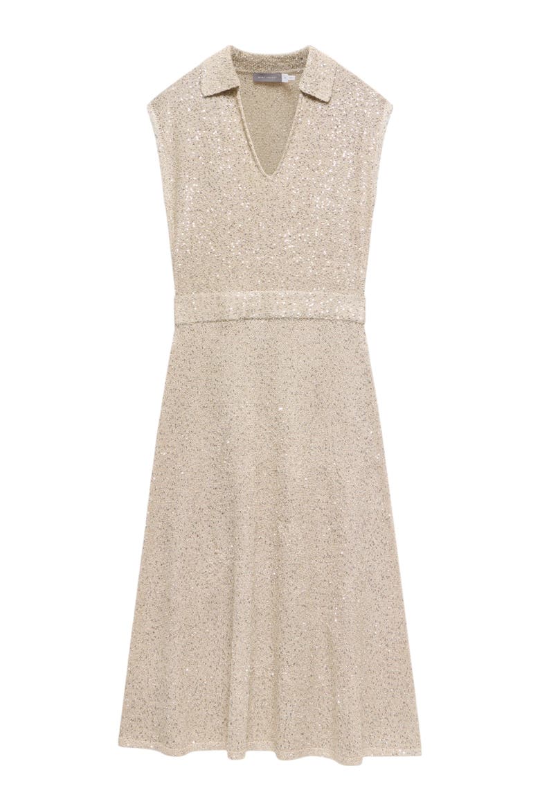 Neutral Sequin Midi Dress, Alternate, color, Neutral