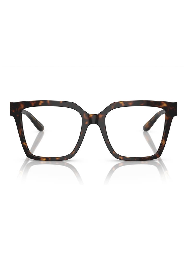51mm Square Optical Glasses, Main, color, HAVANA / DEMO LENS