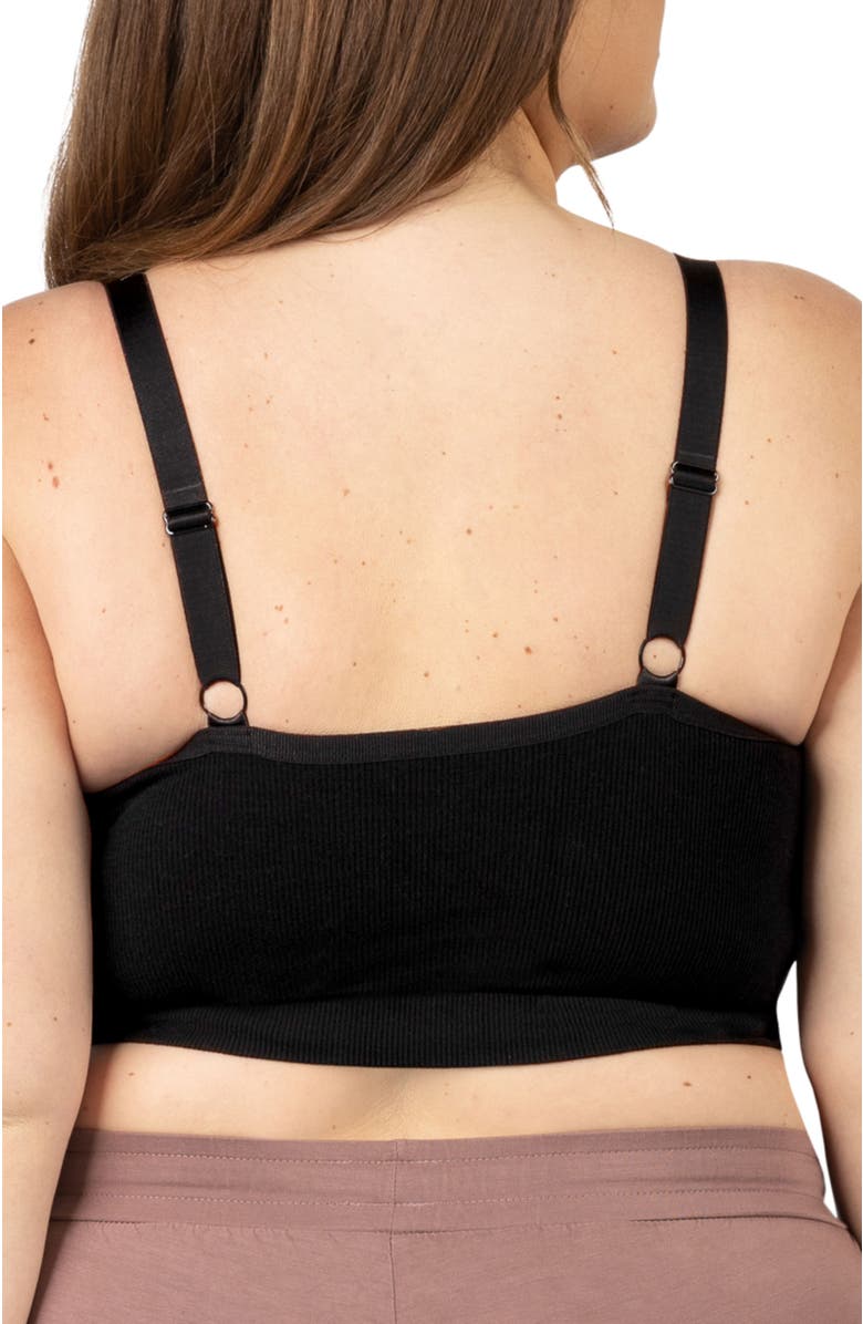 Kindred Bravely Busty Sublime Hands-Free Pumping Lounge & Sleep Bra- Fits sizes 30E - 46H, Alternate, color, Black