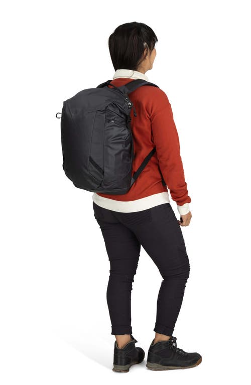 Osprey Transporter 22-liter Zinch Backpack In Raven Black/black