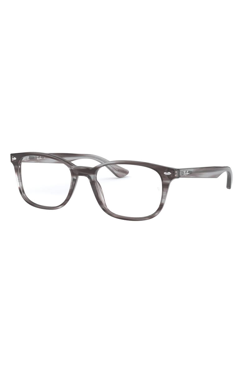 Ray-Ban 53mm Optical Glasses, Alternate, color, Striped Grey