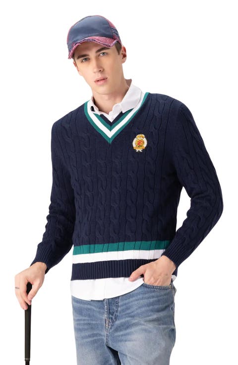 Cable Knit Cricket Sweater