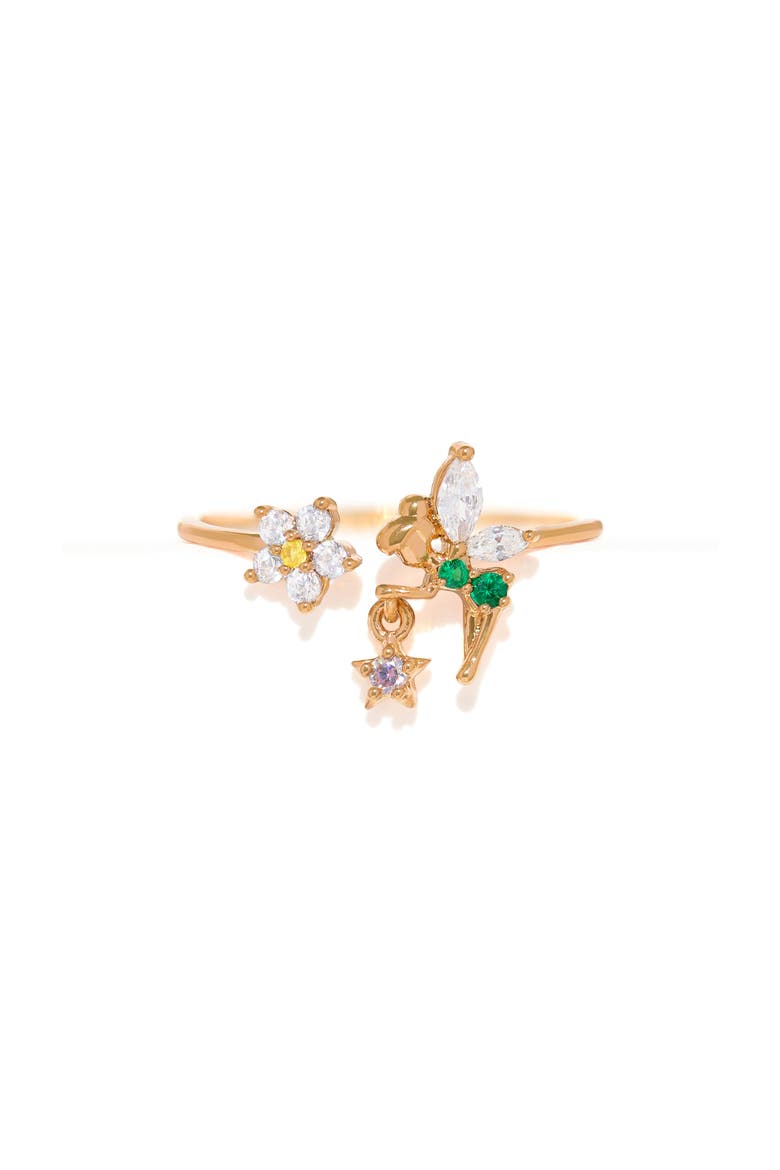 Disney® Tinker Bell Pixie Dust Ring, Main, color, GOLD/ GREEN