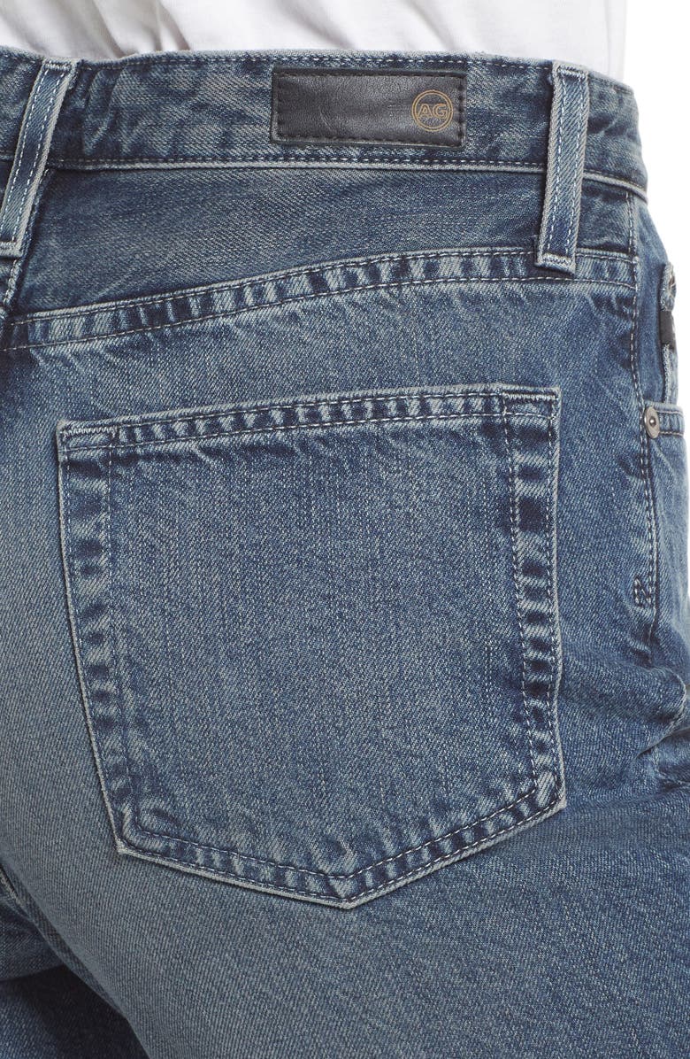 AG Alexxis High Waist Straight Jeans, Alternate, color, Shamrock