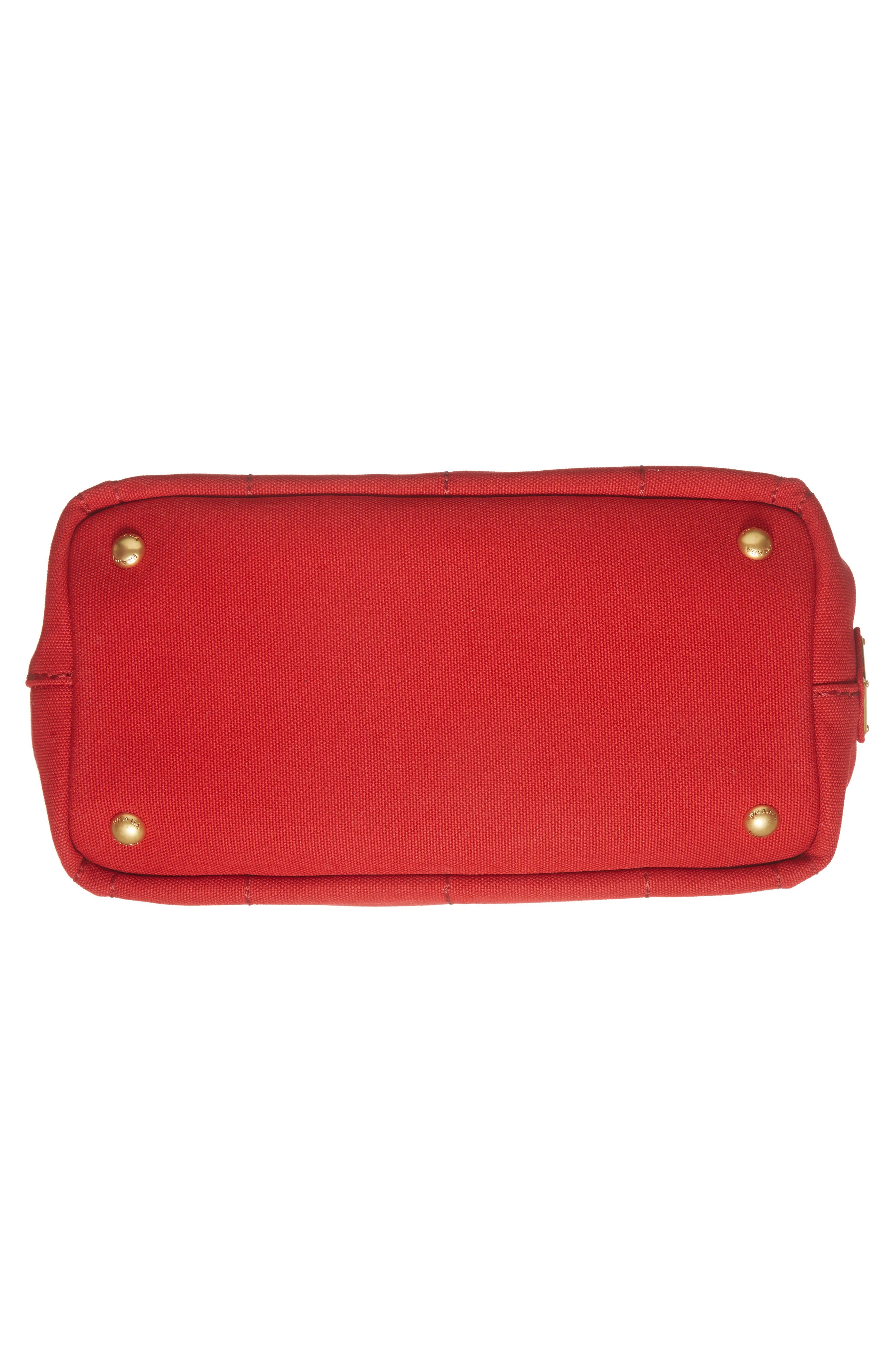 Canapa Logo Garde Canvas Tote, Alternate, color, ROSSO/ TALCO