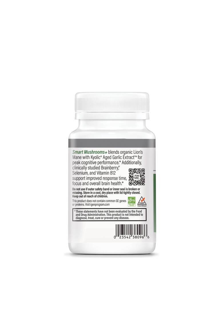 Smart Mushroom Supplement for Mental Performance and Brain Health Support 60 capsules, Alternate, color, None