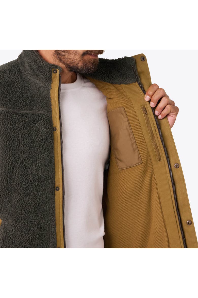 Ranch Heated High-Pile Fleece Vest, Alternate, color, Tan