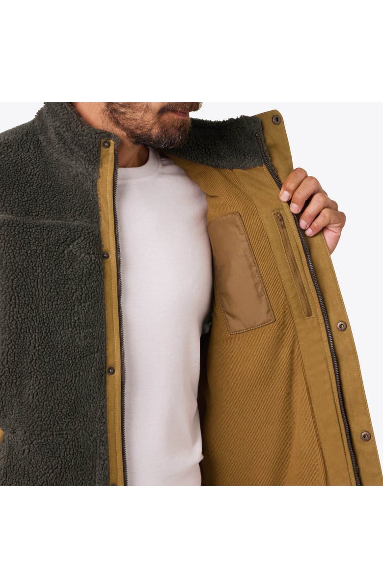 Mobile Warming Ranch Heated High-Pile Fleece Vest, Alternate, color, Tan