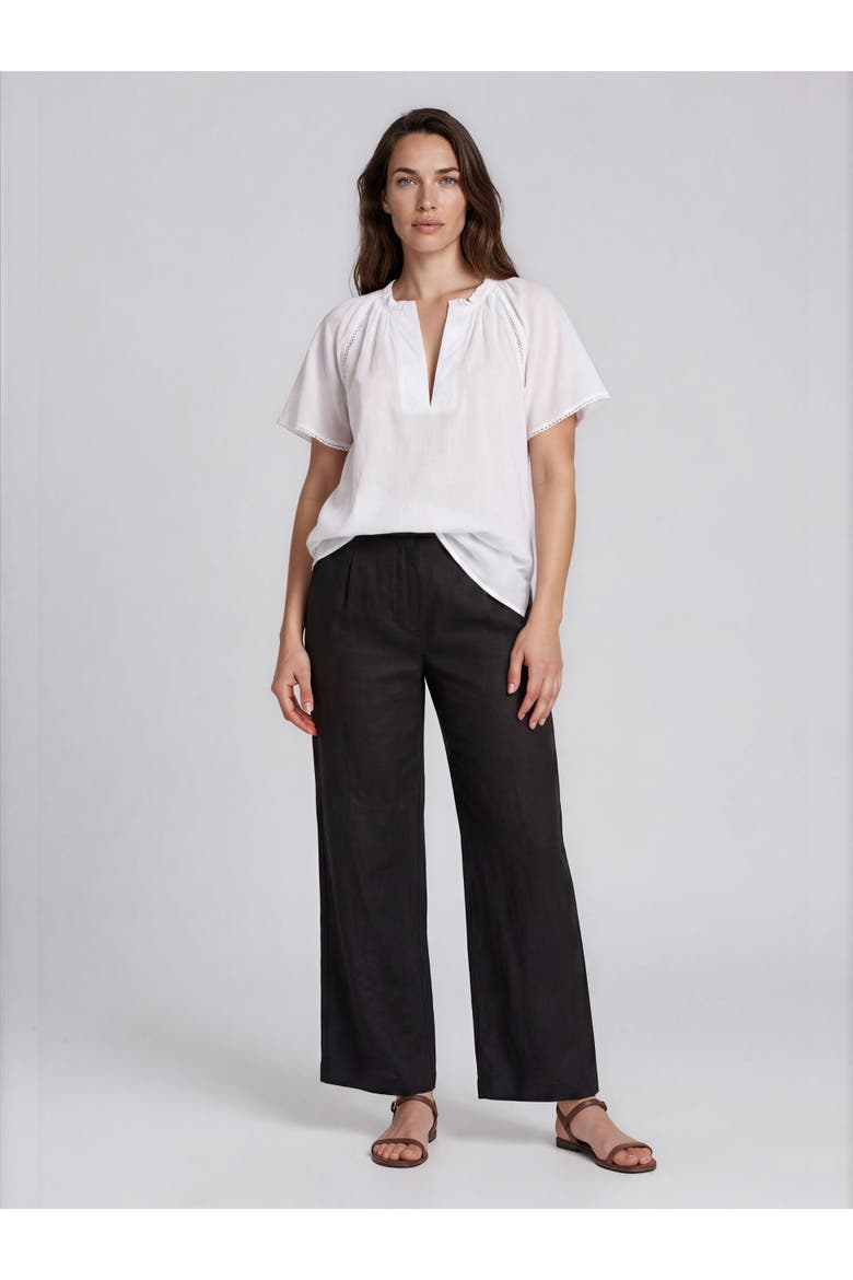 Mabriselle V-Neck Top, Alternate, color, White
