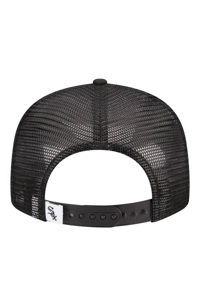 New Era Youth New Era Black Chicago White Sox 9FIFTY Trucker Snapback Hat, Alternate, color, Black