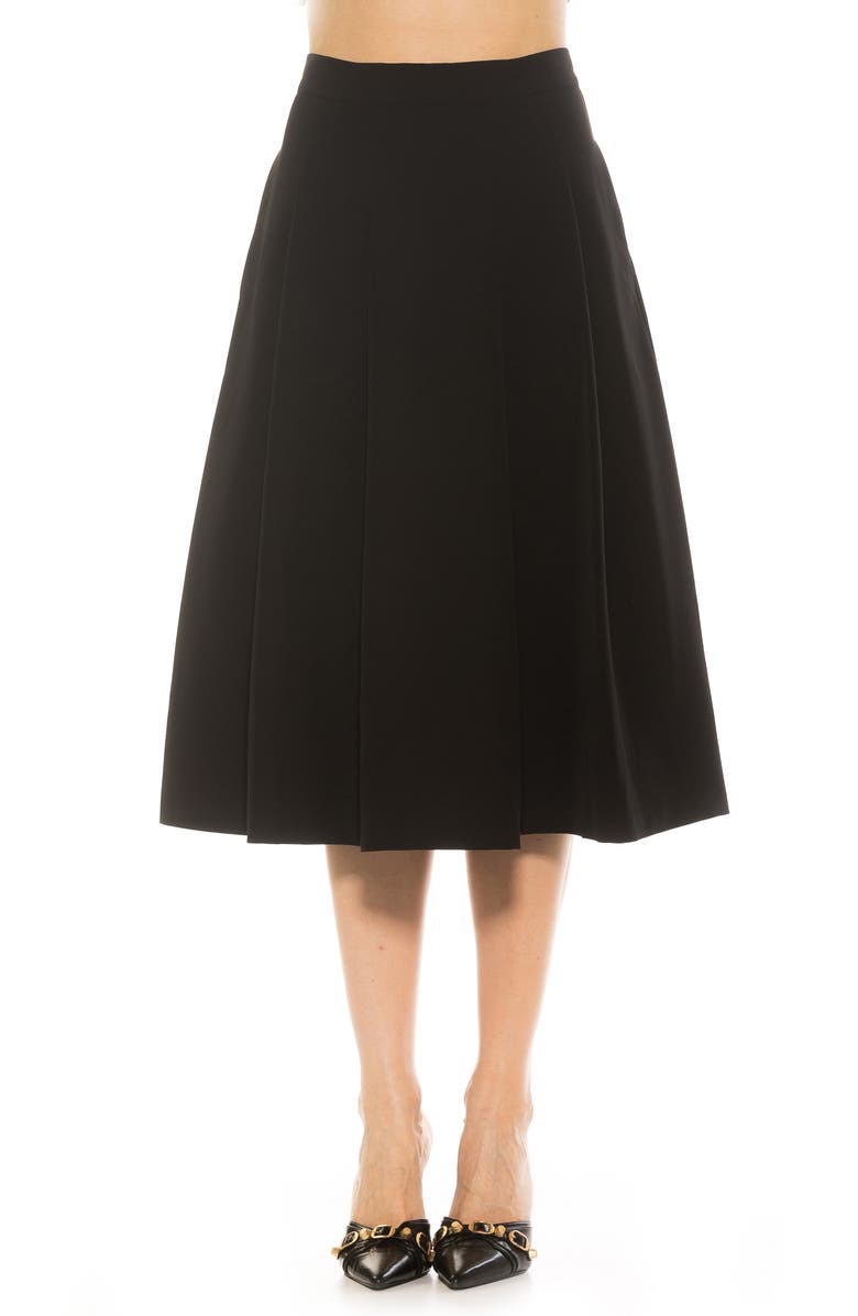 Illia Pleated Midi Skirt