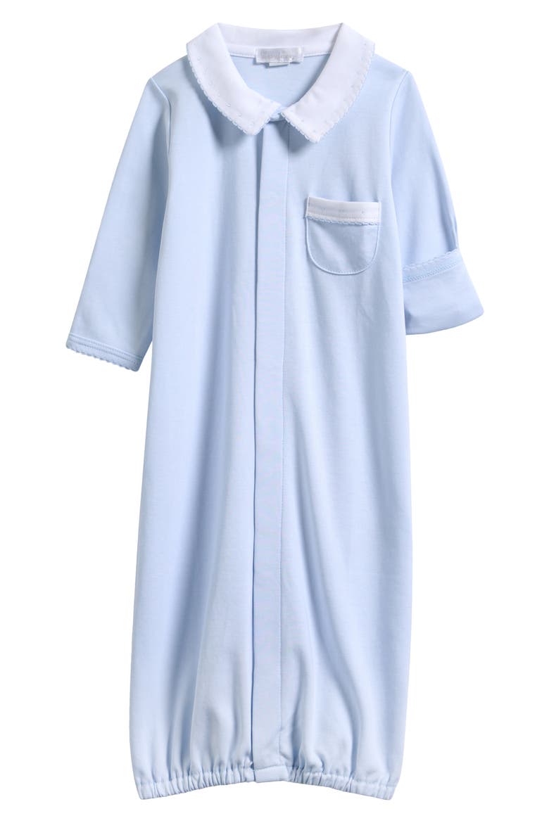 New Beginnings Pima Cotton Convertible Gown, Main, color, LIGHT BLUE