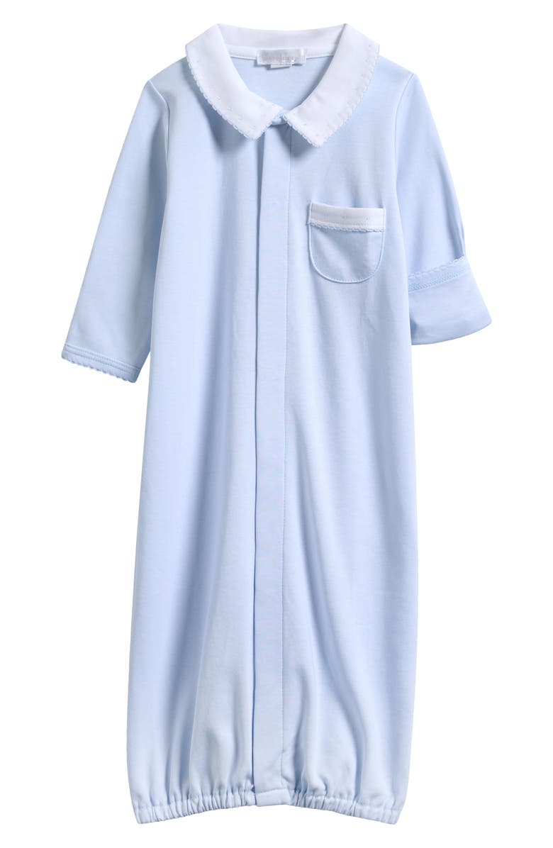 Kissy Kissy New Beginnings Pima Cotton Convertible Gown, Main, color, Light Blue