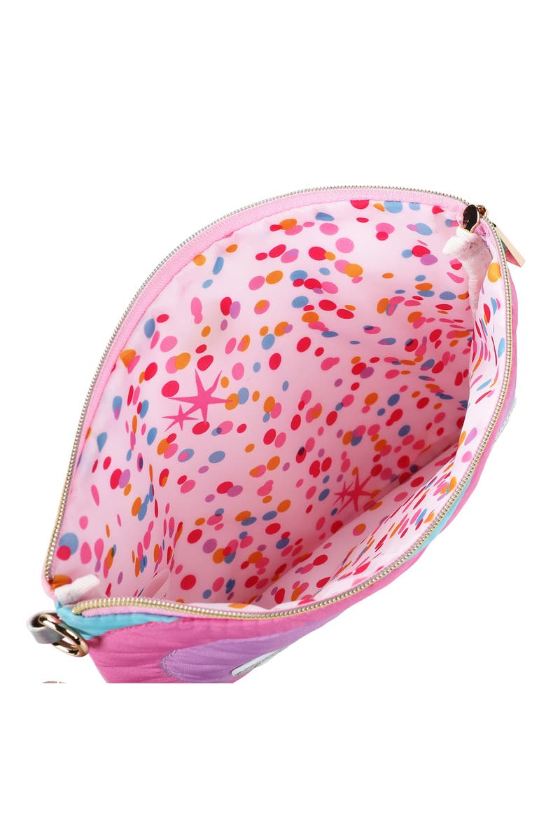 Quilted Heart Confetti Adult Pencil Case Pouch, Alternate, color, Multicolor