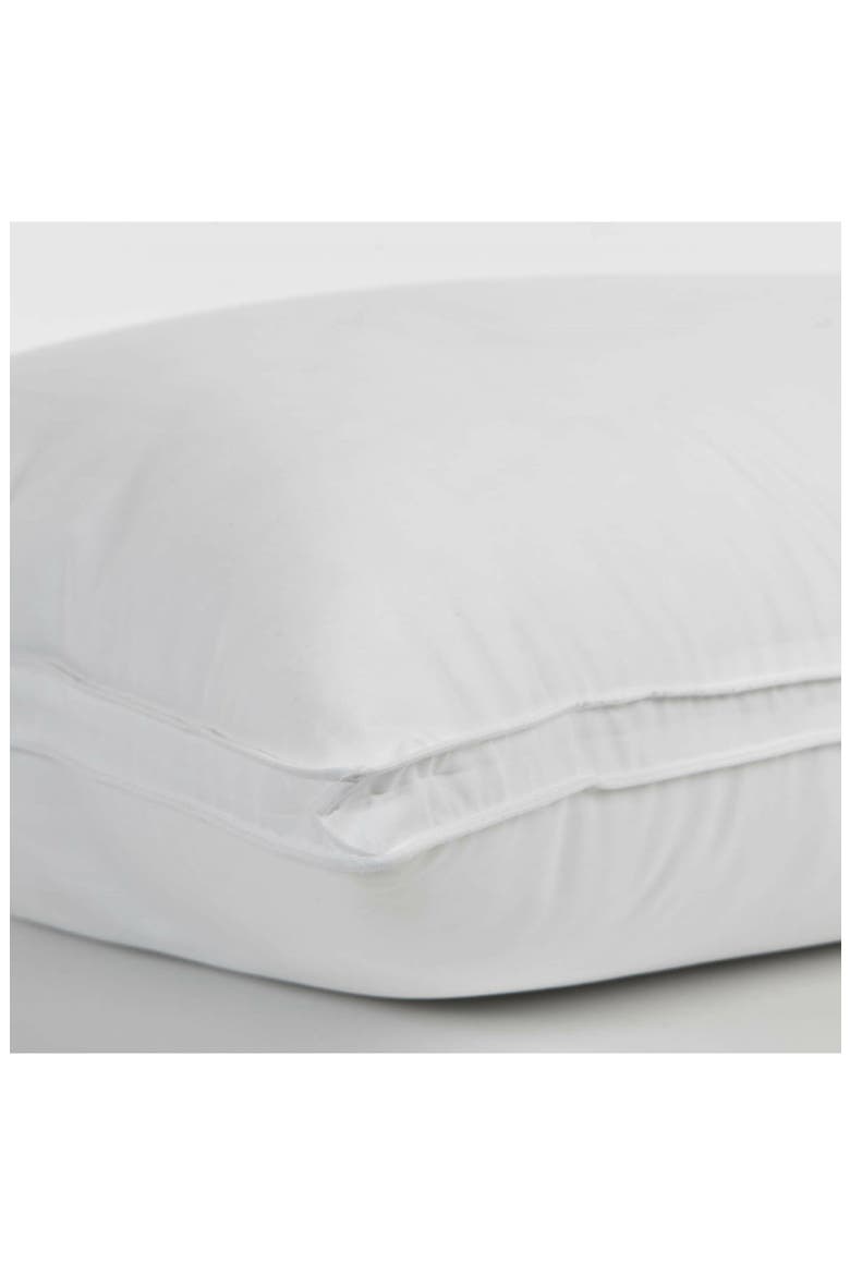 Gusseted Soft Plush Down Alternative Stomach Sleeper Pillow, Set of 2, Alternate, color, WHITE