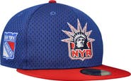 New Era Men's New Era Blue/Red New York Rangers Mesh Crown Two-Tone 59FIFTY Fitted Hat