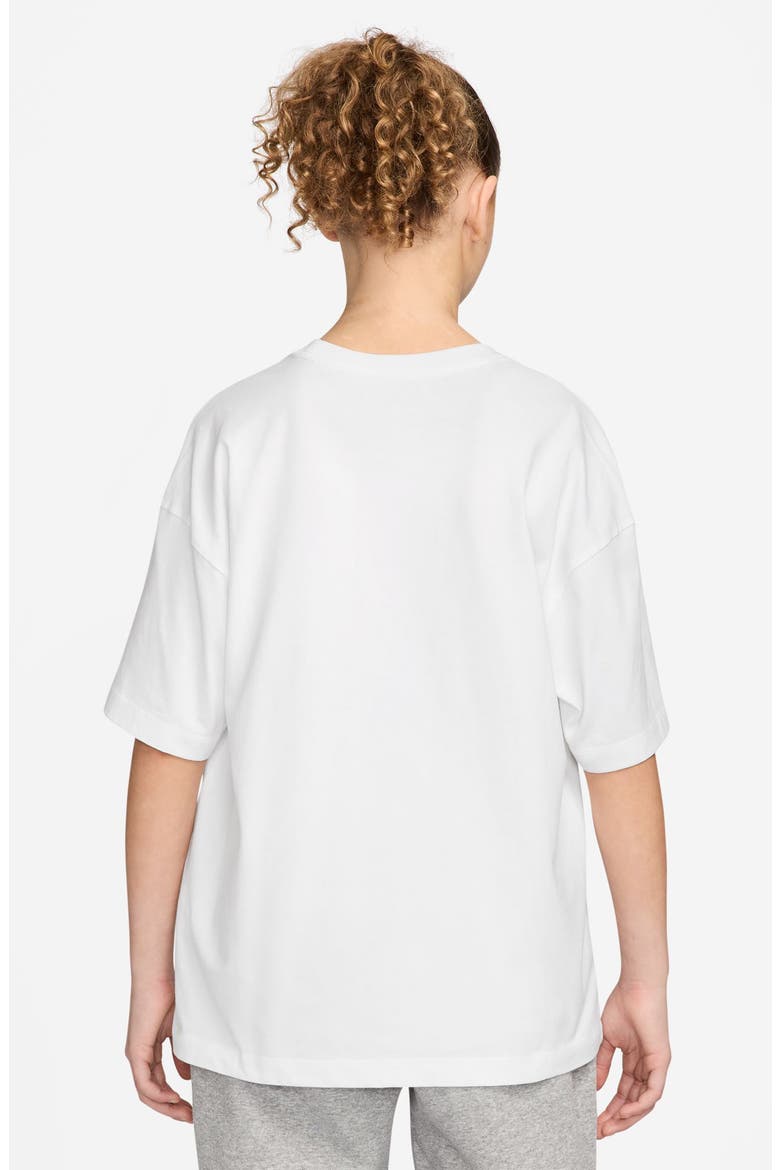 Kids' Oversize Cotton Graphic T-Shirt, Alternate, color, WHITE