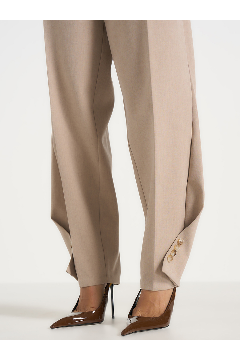 Sophie Twist Leg Tailored Pants, Alternate, color, Beige