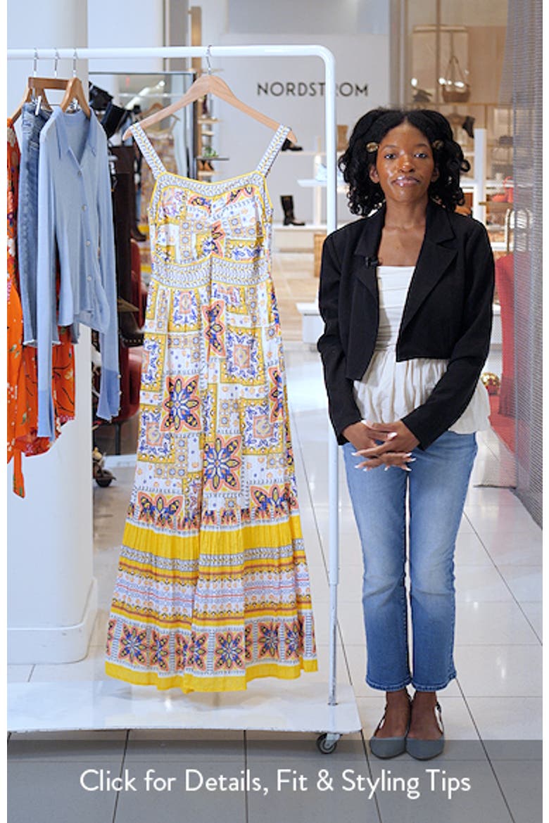 Alora Tile Print Sleeveless Dress video