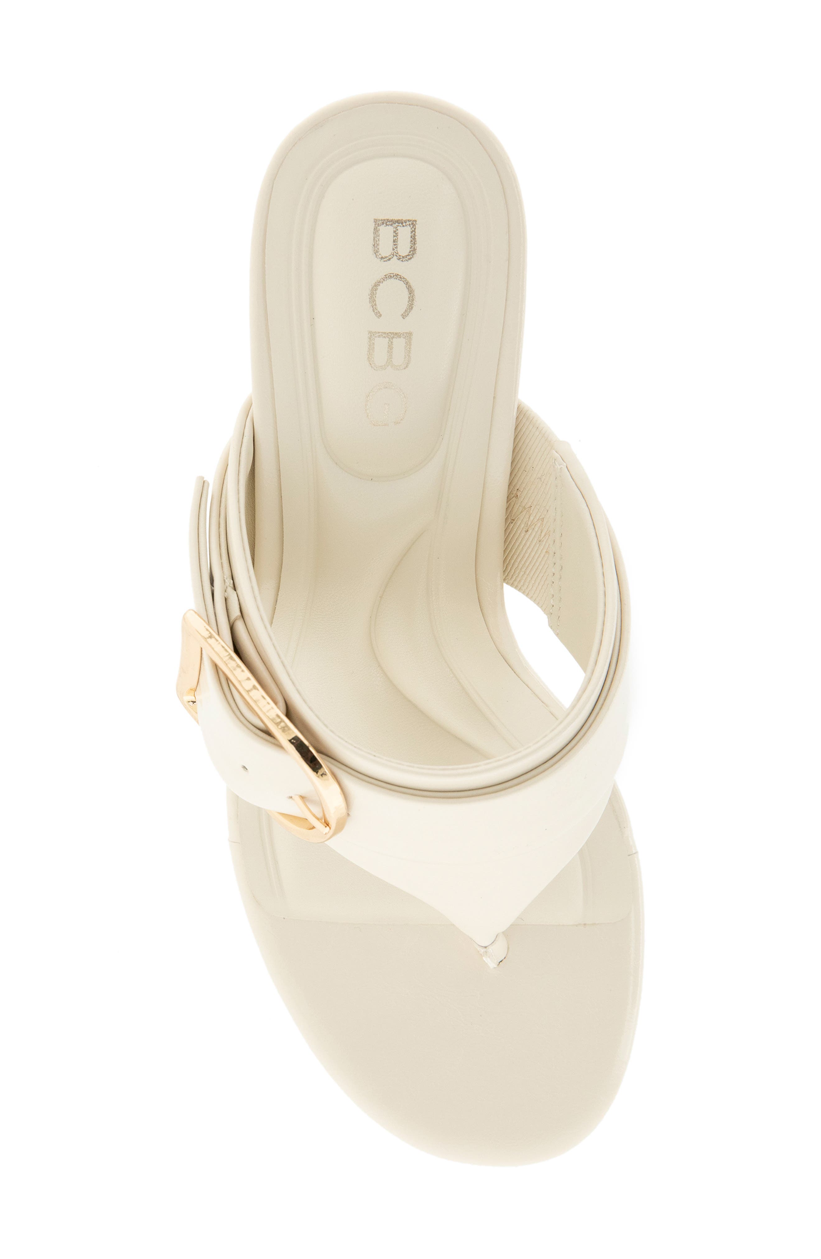 BCBGeneration Seema Wedge Slide Sandal, Alternate, color, Tofu
