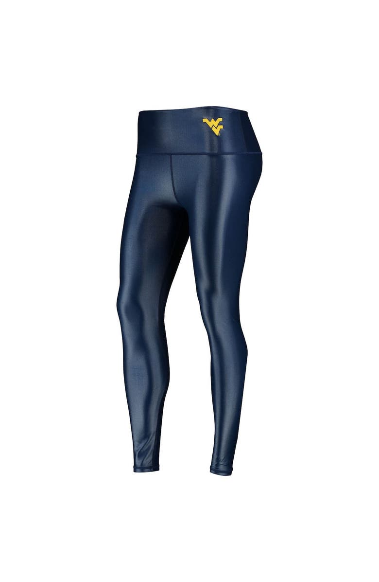 ZOOZATZ Women's ZooZatz Navy West Virginia Mountaineers Shine Liquid Leggings, Alternate, color,