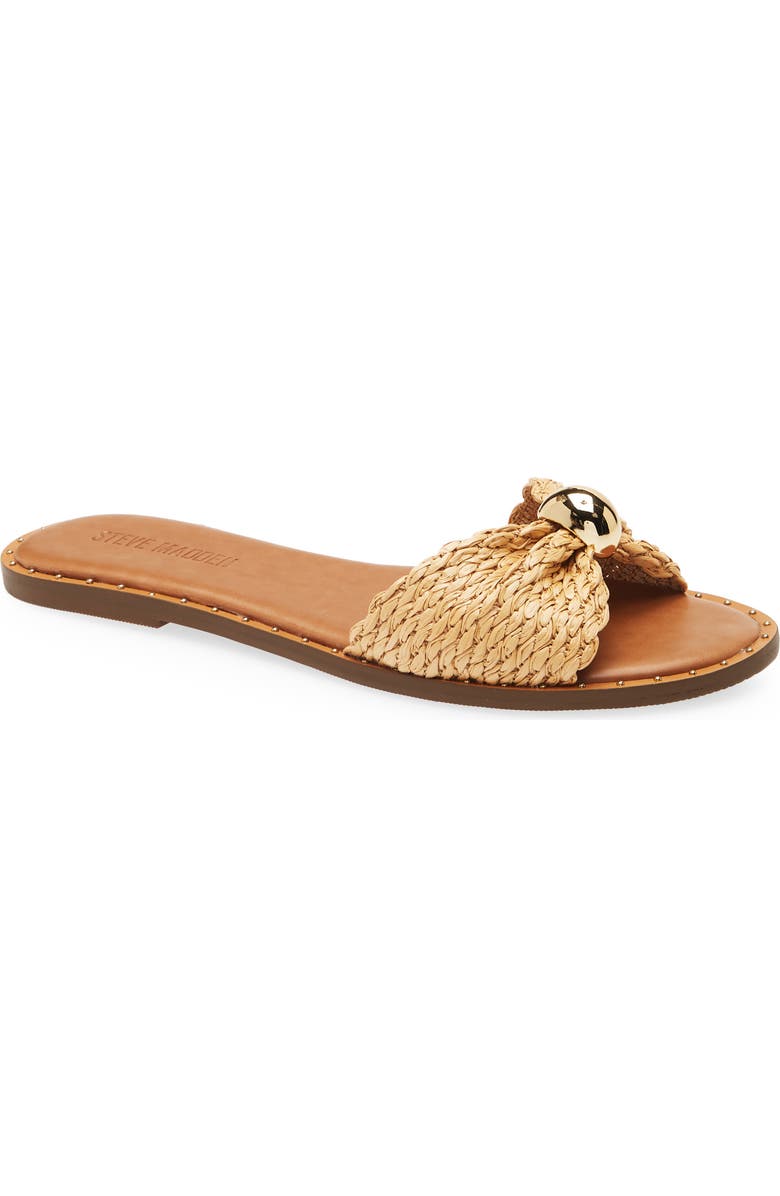 Steve Madden Dipsy Slide Sandal, Main, color, Natural Raffia