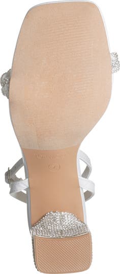 Rhinestone Ankle Strap Sandal