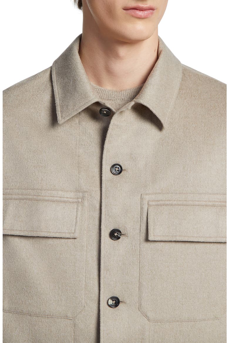 Oasi Cashmere Overshirt, Alternate, color, BEIGE