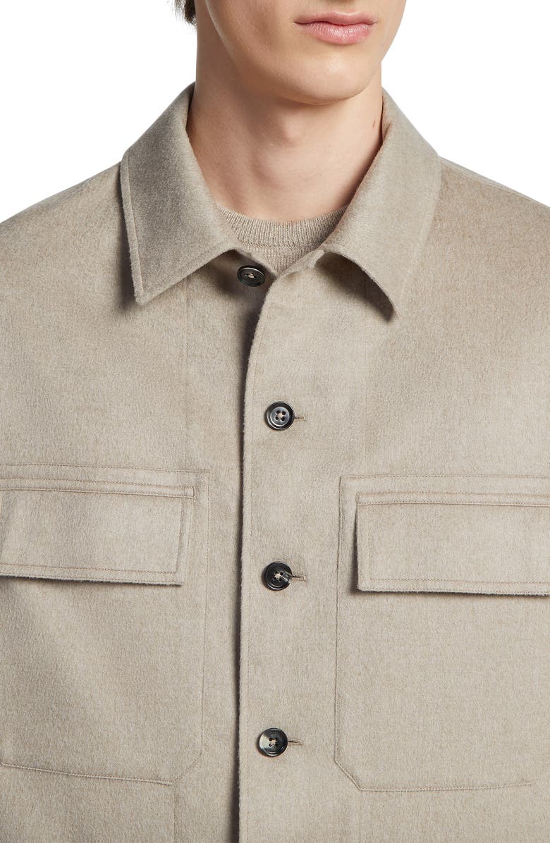 ZEGNA Oasi Cashmere Overshirt, Alternate, color, 