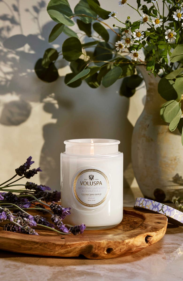 Voluspa Mountain Lavender & Chamomile Large Jar Candle, Alternate, color, Mountain Lavender & Chamomile
