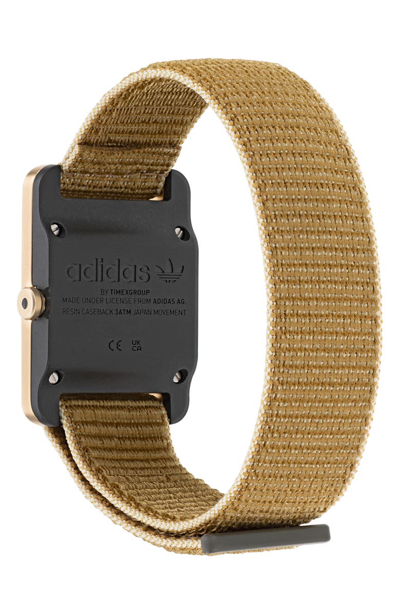 adidas Retro Pop One Nylon Strap Watch, 31mm, Alternate, color,