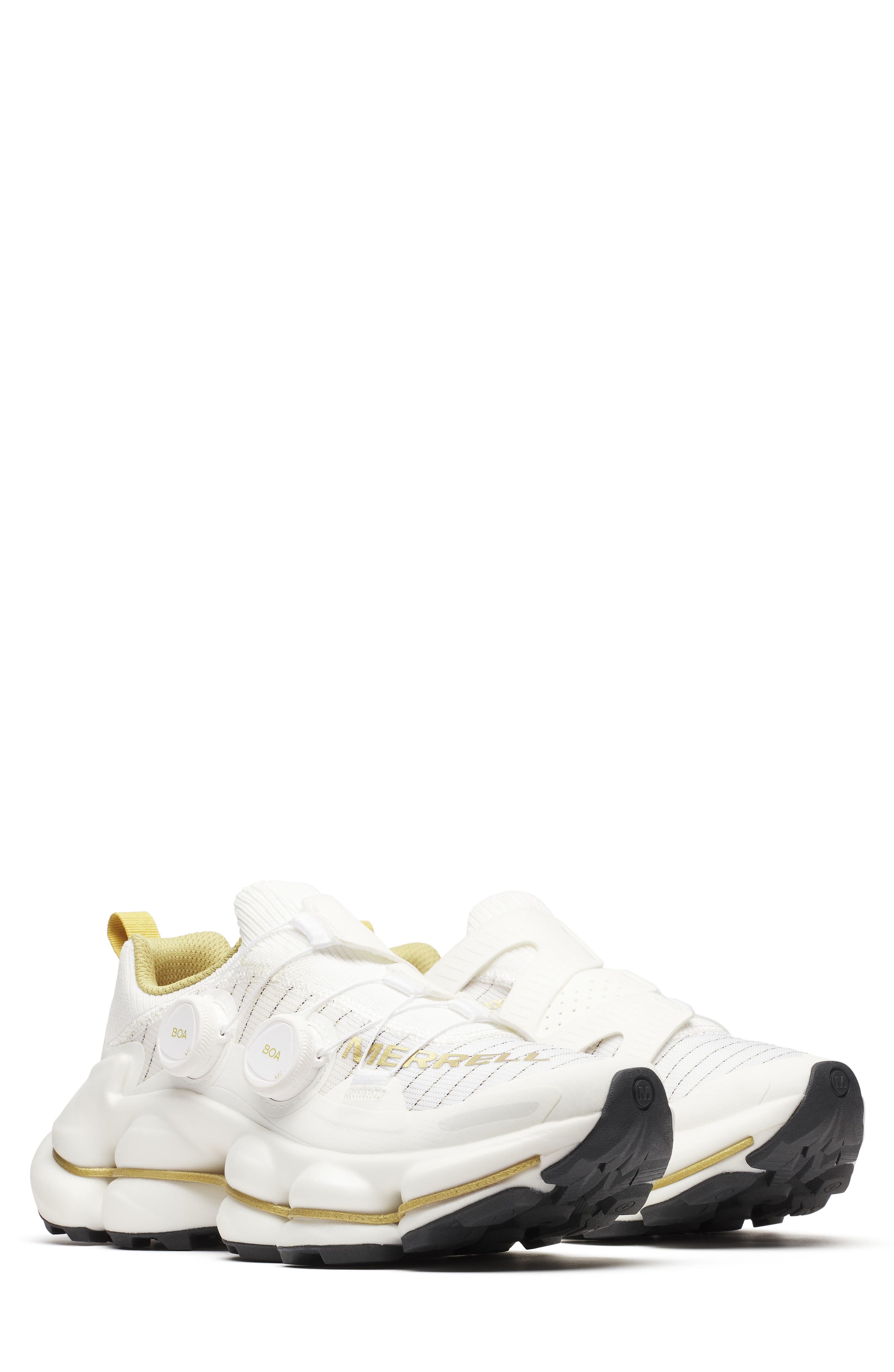 Merrell SpeedArc Surge BOA<sup>®</sup> Trail Running Shoe, Alternate, color, White