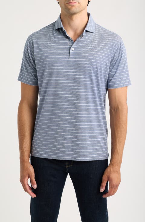 Crown Crafted Excursionist Flex Pinstripe Polo