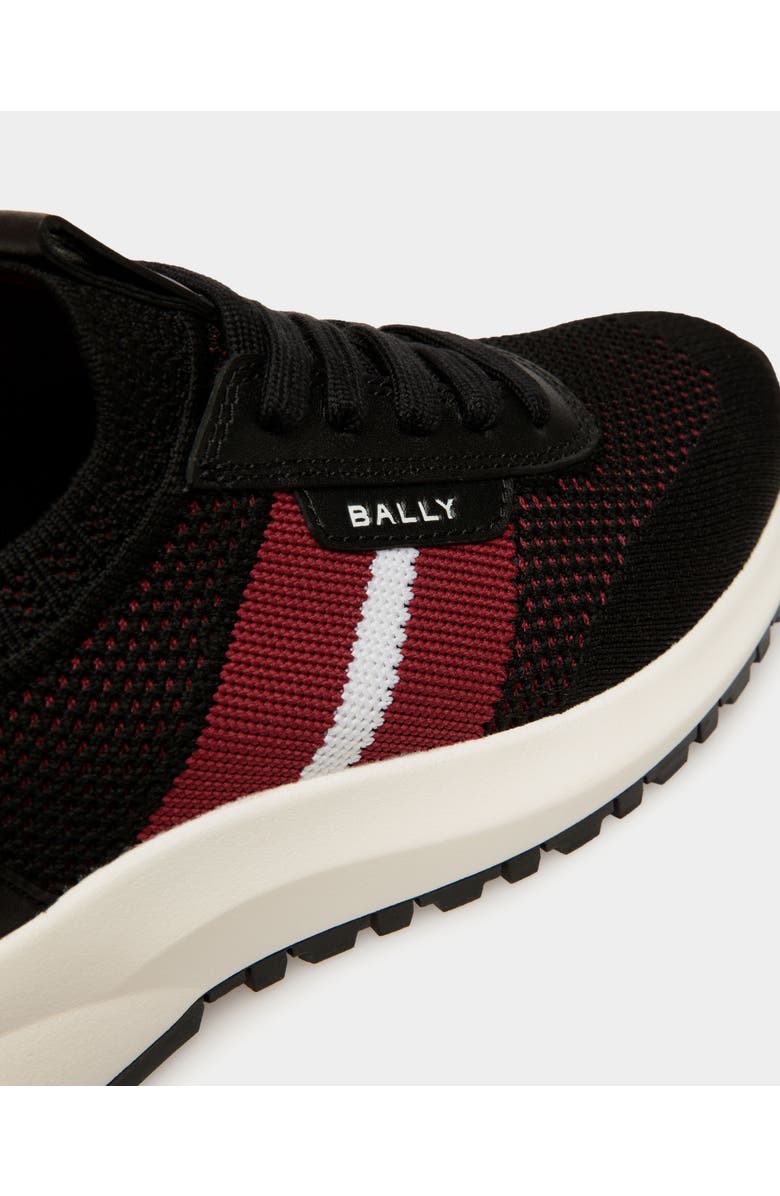 Bally Outline Sneaker in Knit Lined with Leather, Alternate, color, Black
