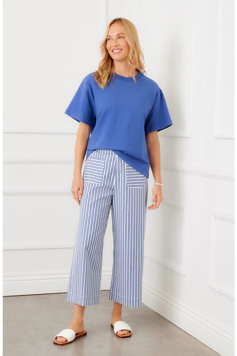 French Terry T-Shirt, Alternate, color, BLUE