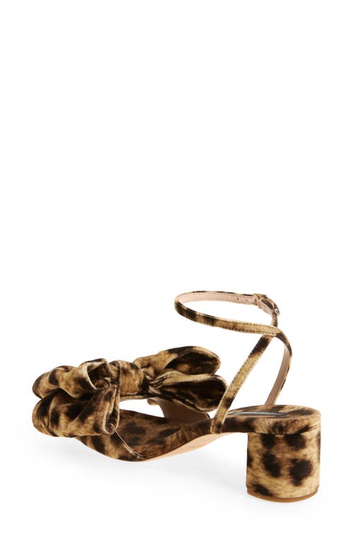 Loeffler Randall Carmen Ankle Strap Sandal In Leopard