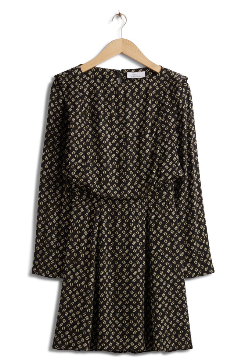 & Other Stories Long Sleeve Dress, Main, color, Black