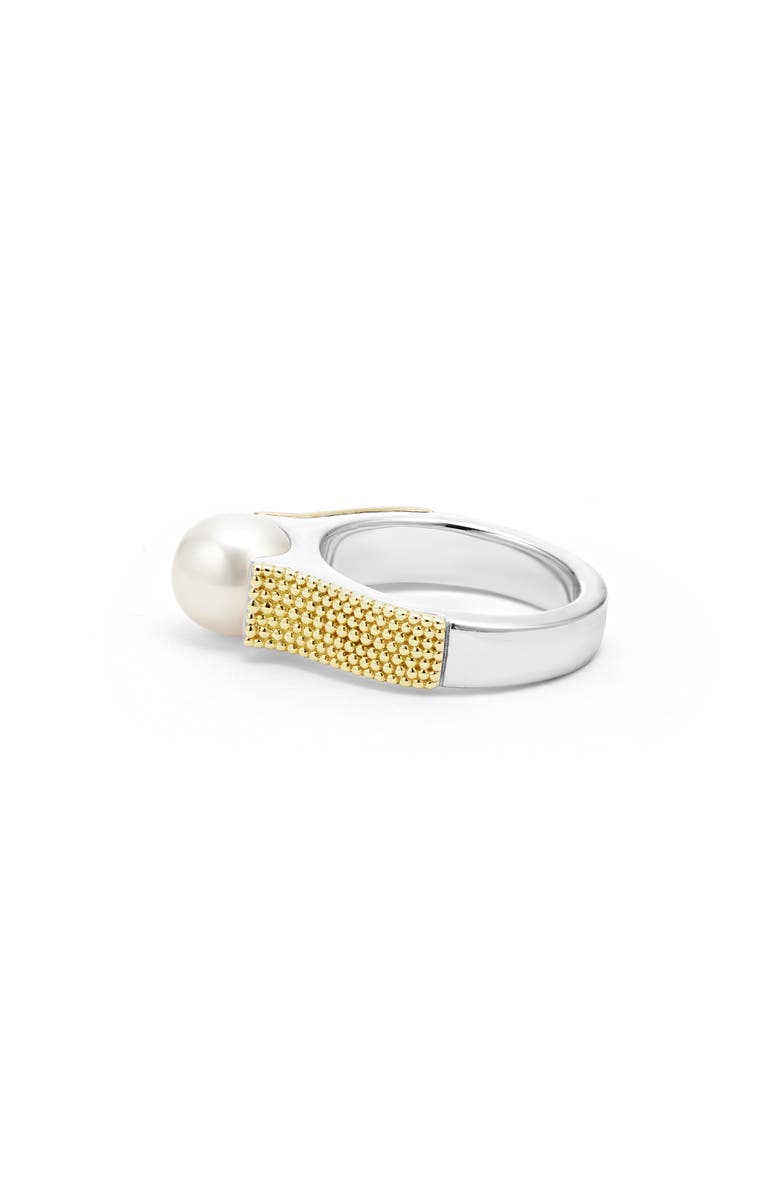 LAGOS Luna Pearl Lux Ring, Alternate, color, Silver