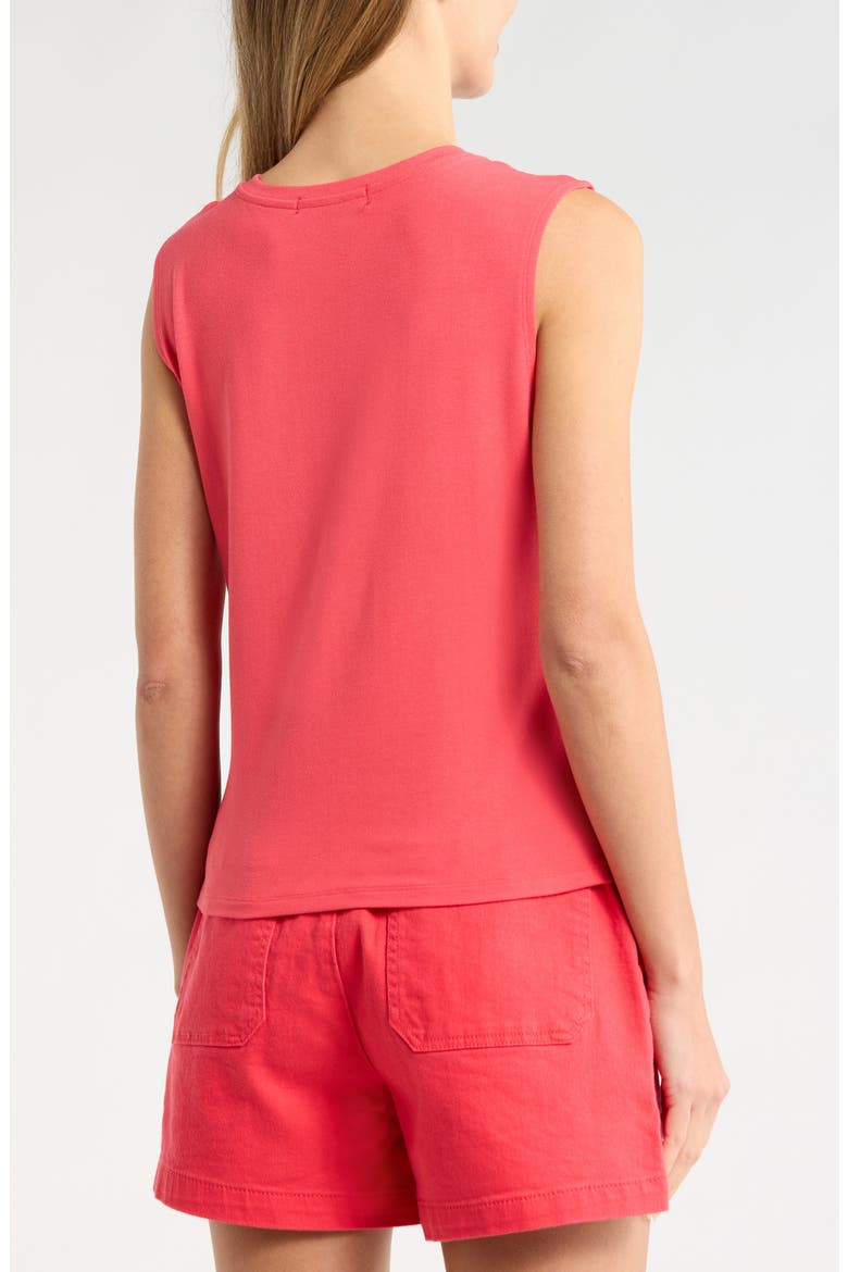 Twist Crewneck Tank, Alternate, color, CALIENTE RED