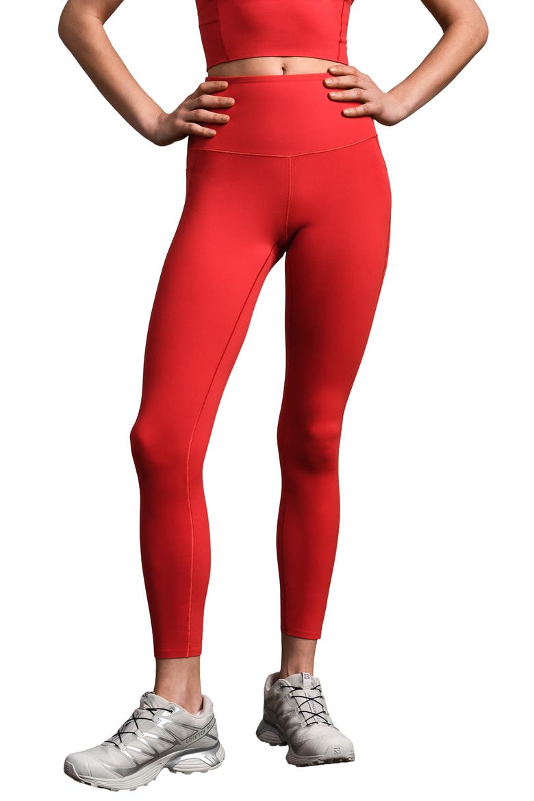 Revive Pockets 7/8 Leggings, Main, color, CABANA RED