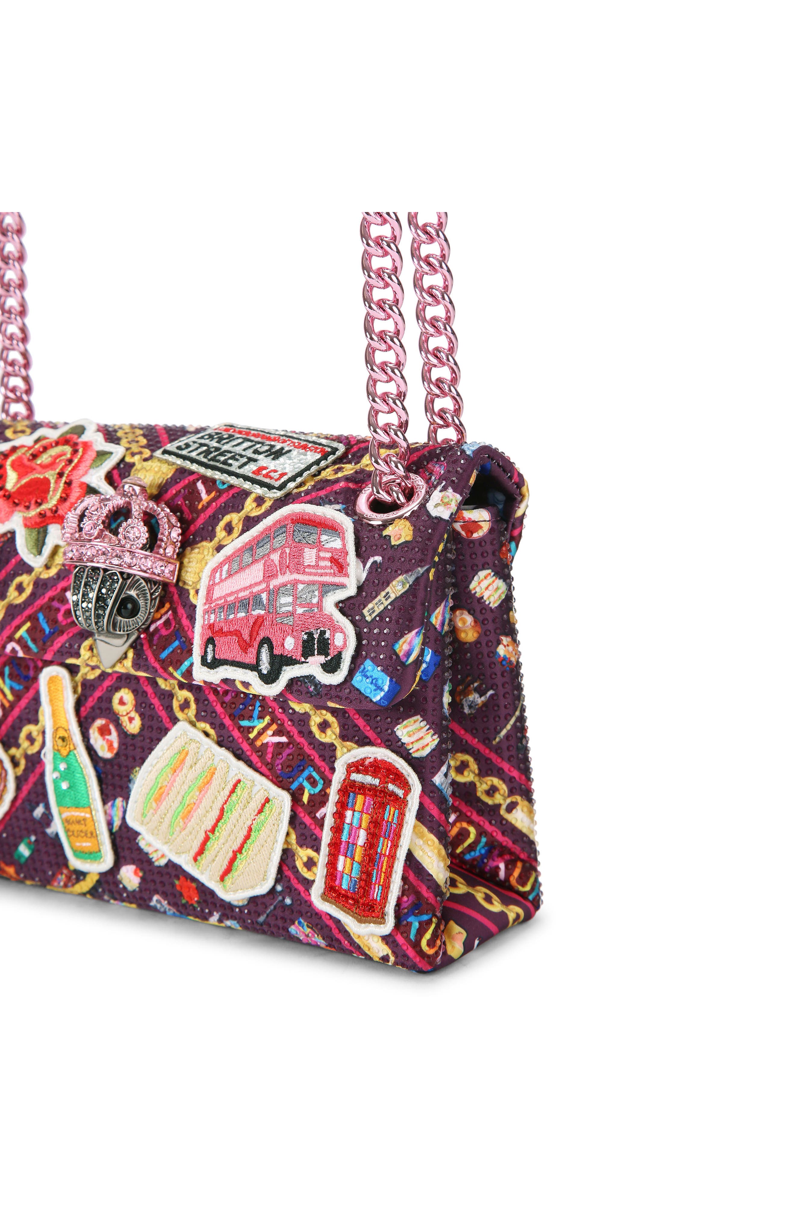 Kurt Geiger London Mini Kensington London Convertible Crossbody Bag, Alternate, color, Open Pink