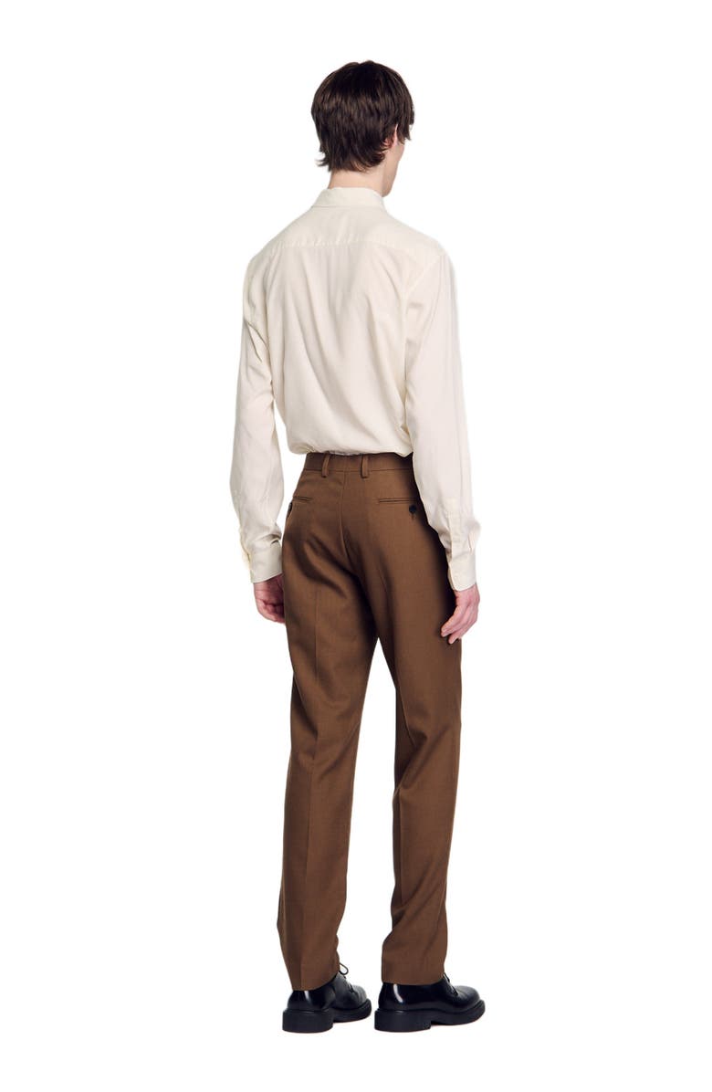 SANDRO Wool suit trousers, Alternate, color, 