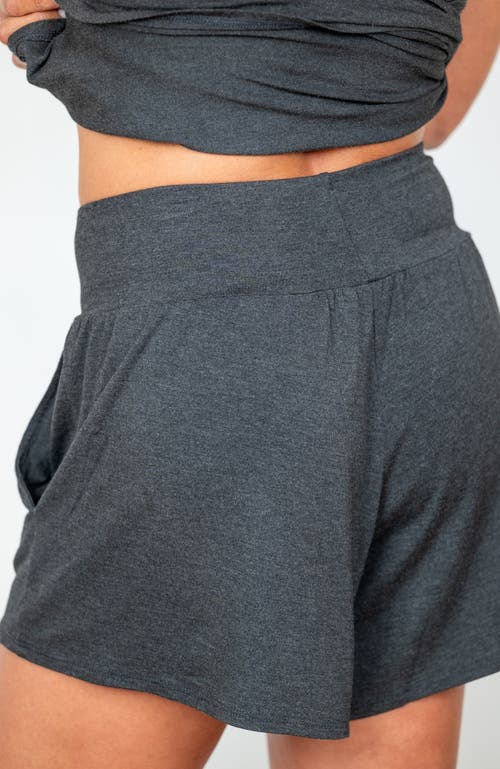 Jjwinks Siesta Sista Lounge & Sleep Shorts In Charcoal