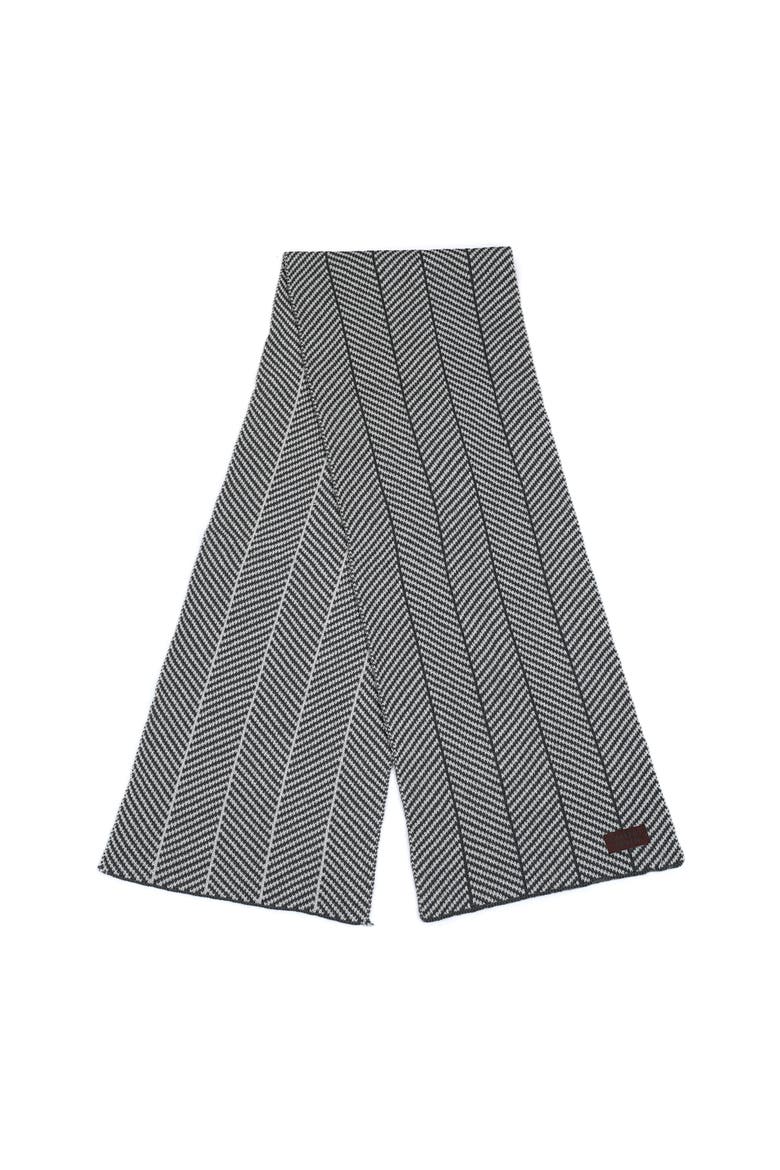 Herringbone Soft Knit Scarf, Alternate, color, Gray