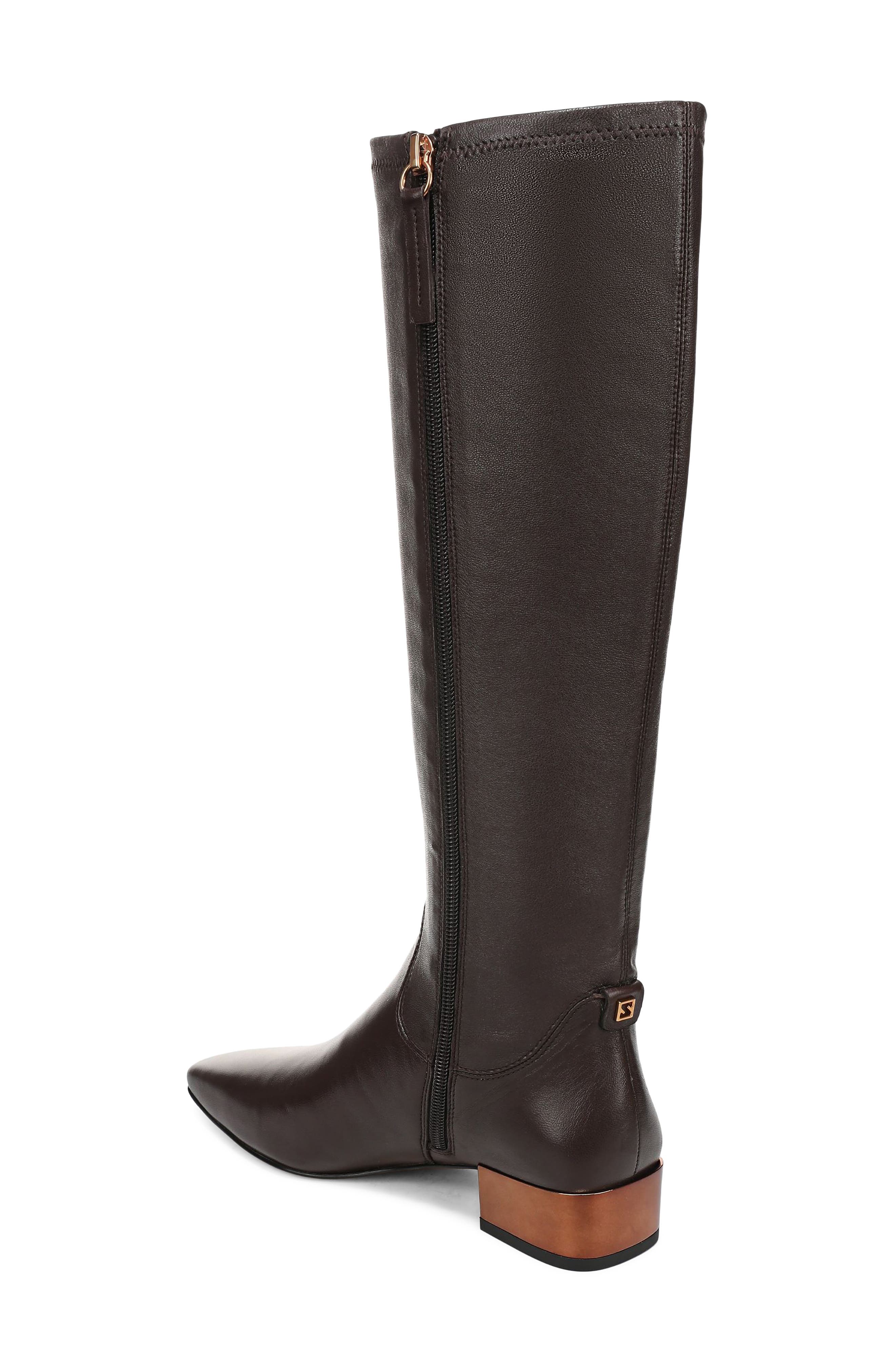 Lanna Knee High Leather Boot, Alternate, color, BROWN VOGUE LEATHER
