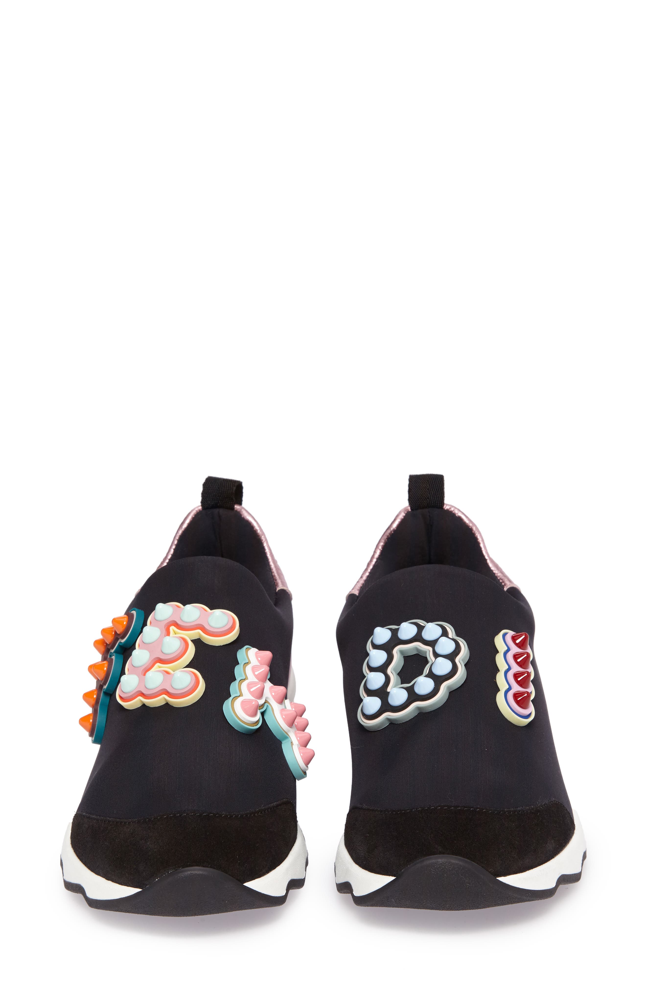 Fendi Logo Slip-On Sneaker, Alternate, color, 